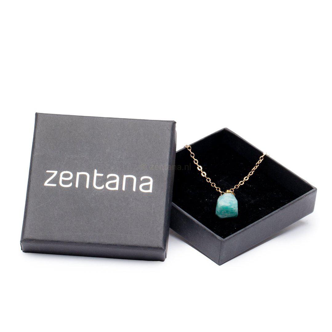 Ketting Amazoniet - Halsketting & Hanger - Sieraad Edelsteen - Evenwicht-Ketting amazoniet-Zentana