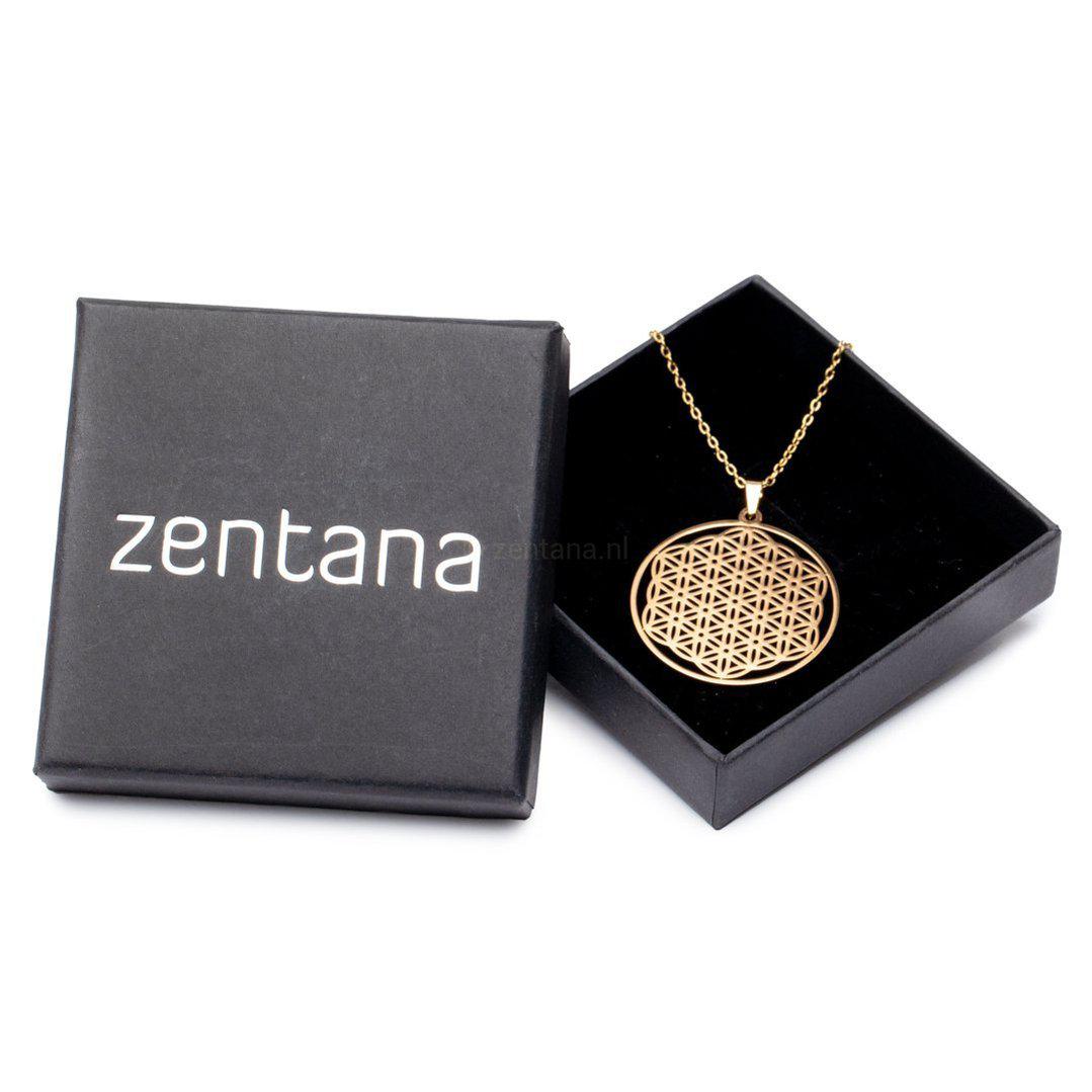 Ketting Levensbloem - Goudkleurige Halsketting - Sieraad Bloem Des Levens - Verbinding-Ketting levensbloem-Zentana