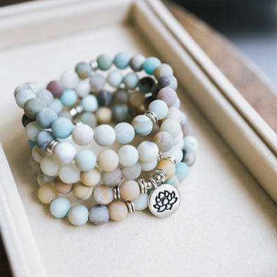 Mala - Frosted Amazoniet - Lotus - Intuïtie-Mala-Zentana
