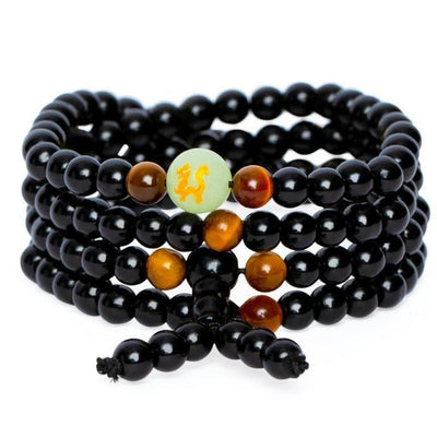 Mala - Lichtgevende Draak - Onyx & Tijgeroog - Beheersing-Mala-6mm stenen-Zentana