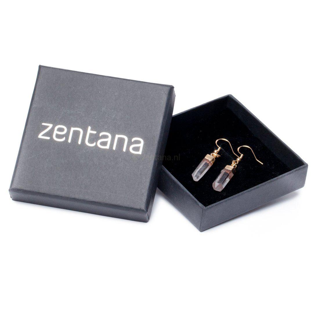 Oorhangers Bergkristal - Edelsteen Oorbellen Hangers - Sieraad Energiesteen-Oorhangers bergkristal-Zentana