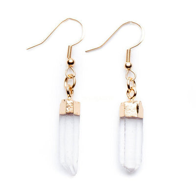 Oorhangers Bergkristal - Edelsteen Oorbellen Hangers - Sieraad Energiesteen-Oorhangers bergkristal-Zentana