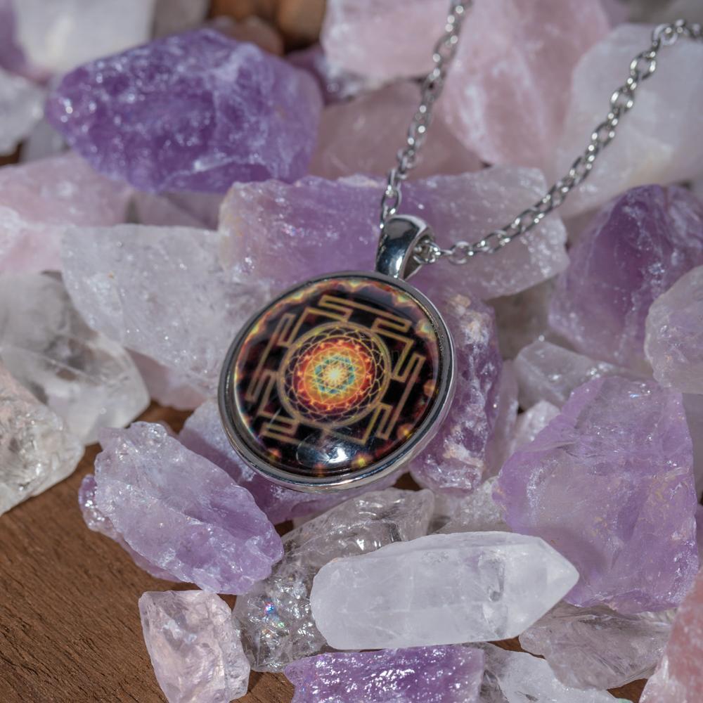 Sri Yantra Ketting - Spirituele Balans Talisman-Sri Yantra Ketting-Zentana