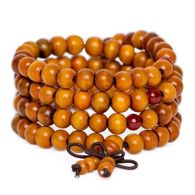 Tibetaanse Mala - Sandelhout - Bruin-Tibetaanse mala-Zentana