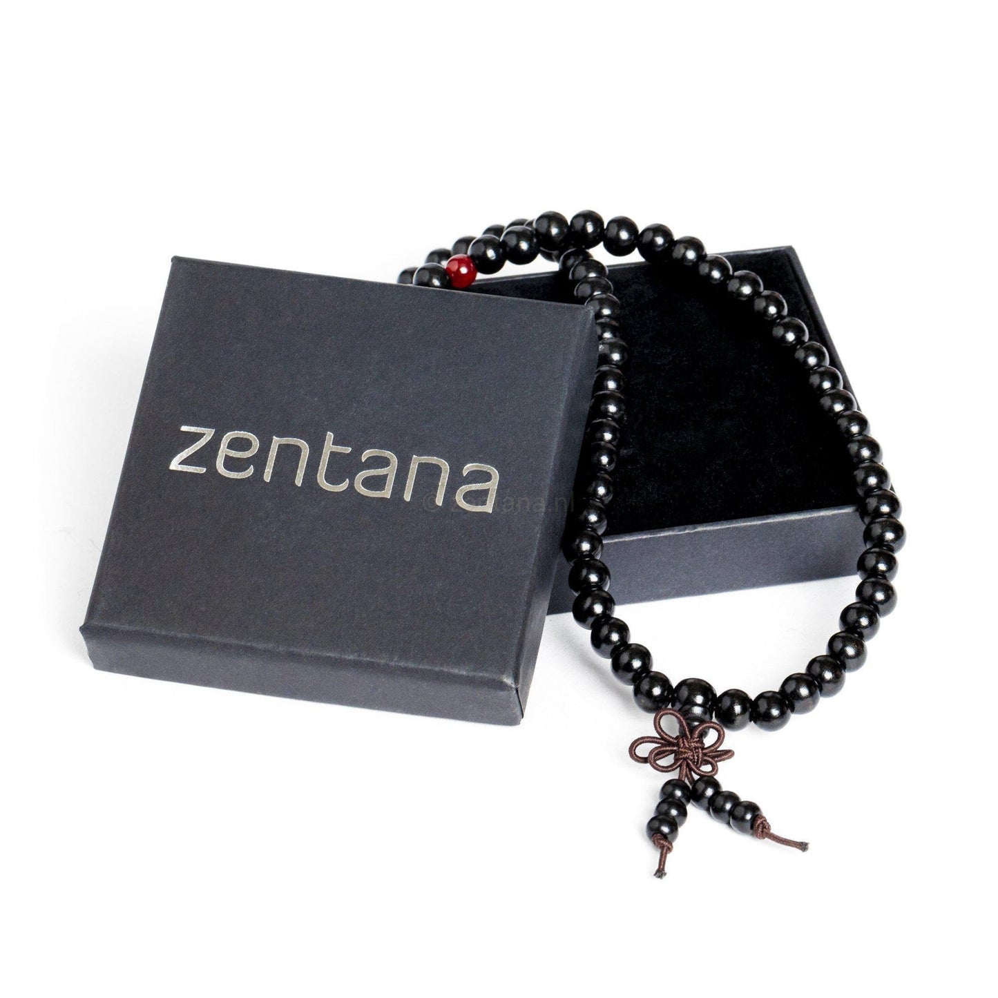 Tibetaanse Mala - Sandelhout - Zwart-Tibetaanse mala-Zentana