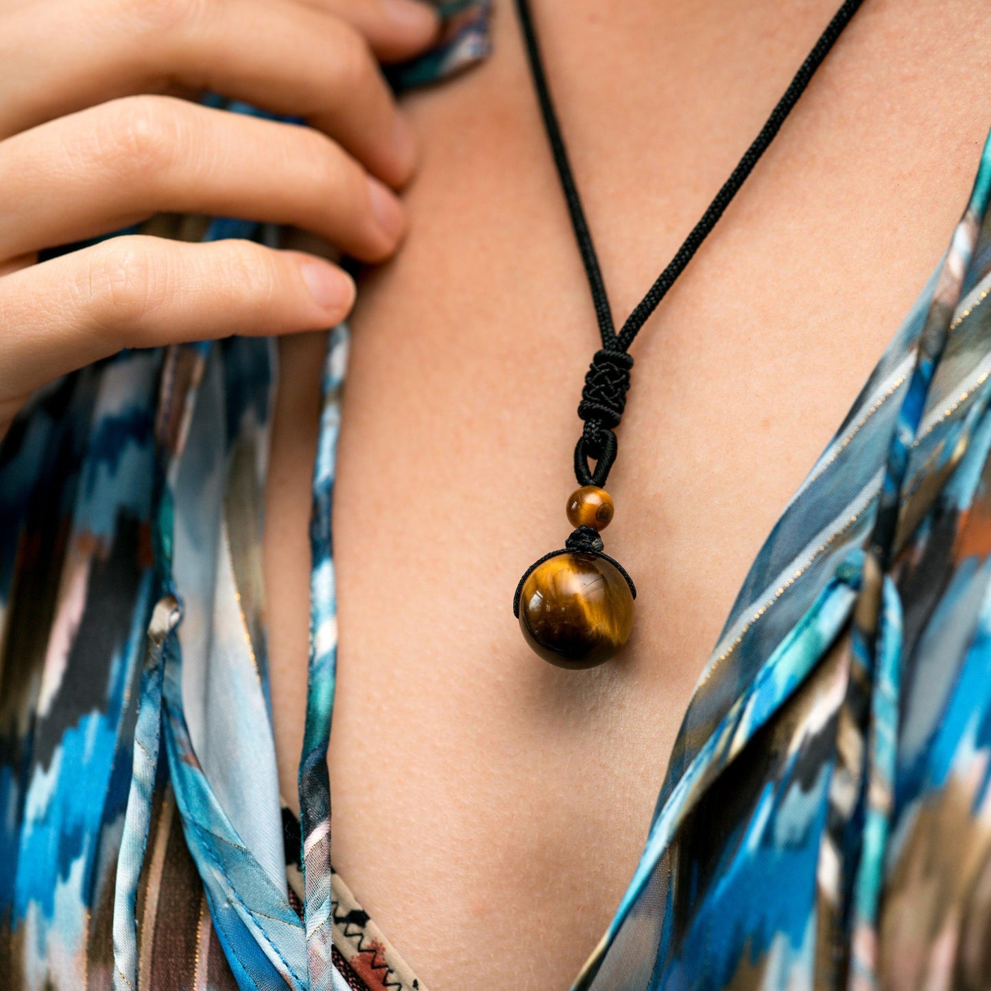 Tijgeroog Edelsteen Ketting - Verstelbaar - Bescherming-Tijgeroog ketting-Zentana