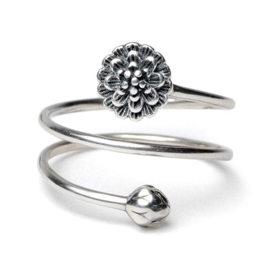 Zilveren Lotus Ring - 925 Sterling Zilver-Lotus Ring-Zentana