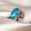 Agaat Ring - Cabochon Edelsteen - Blauwe Lace Agaat - Stabiliteit