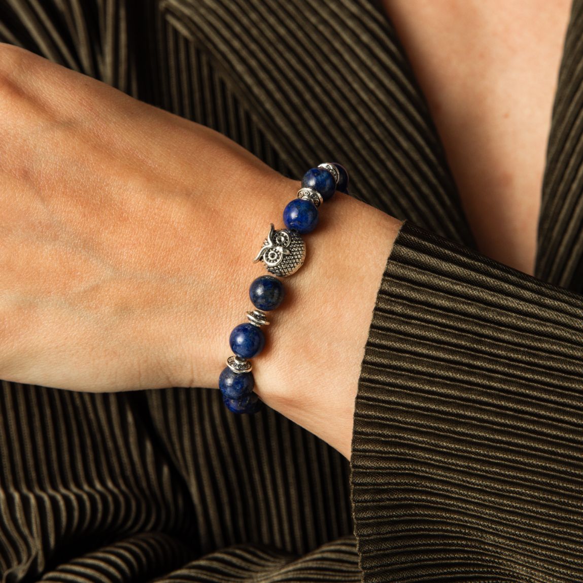 Balans Armband Uil - Lapis Lazuli - Wijsheid