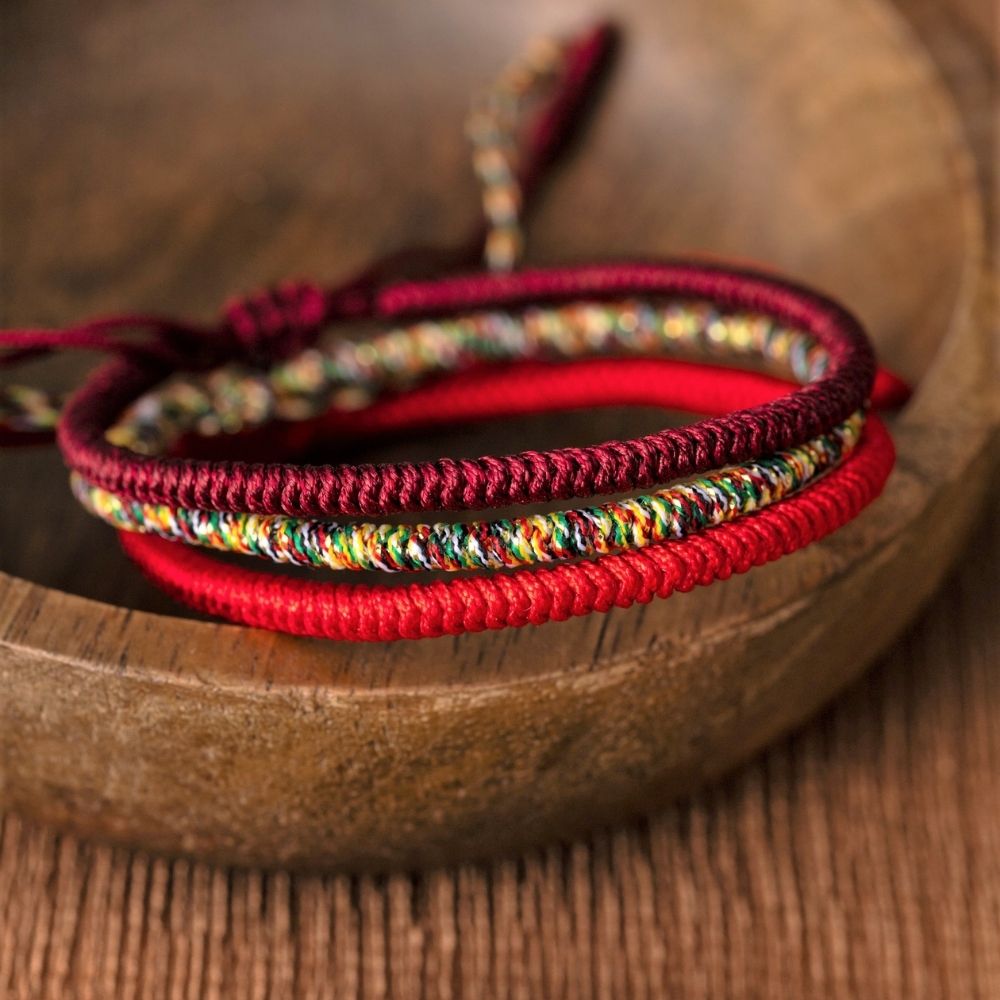 Tibetaanse Geluksarmband - Handgemaakt & Gezegend door Monniken
