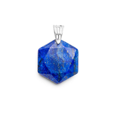 Lapis Lazuli Hanger - Hexagonaal Geslepen Edelsteen - Creativiteit