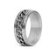 Schakelring Rotatie - Chain Link Ring - RVS - Roterend