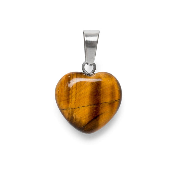 Zilveren edelsteenhanger gezet met cabochon Tijgeroog | Zilveren