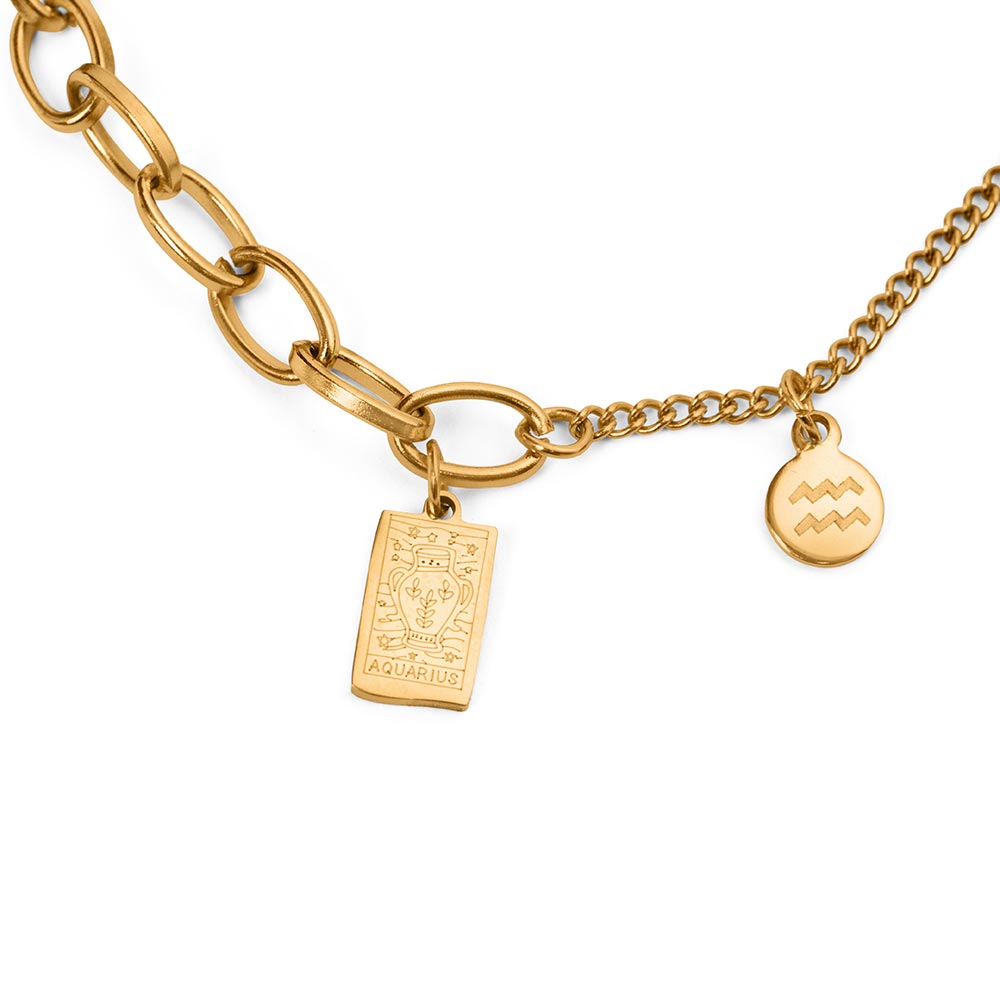 Sterrenbeeld Armband Zodiac - RVS - 18K Goud Verguld - Horoscoop