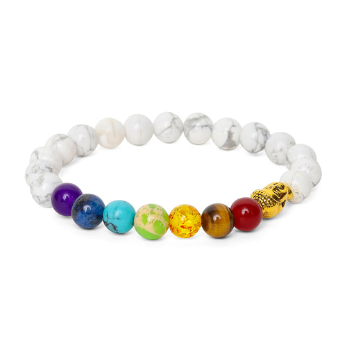 Badu Chakra Armband - Howliet Boeddha - Kalmering