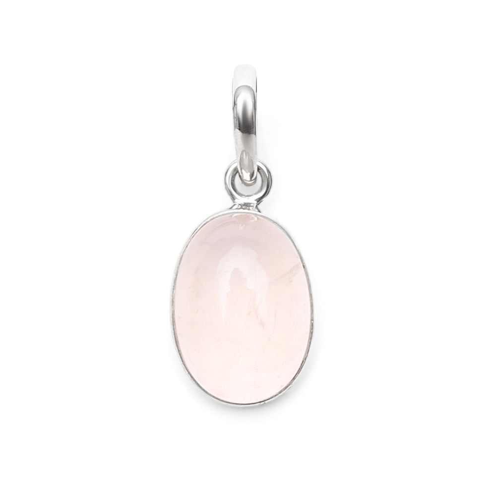 Premium Pure - Rozenkwarts Hanger - 925 Sterling Zilver