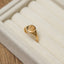 Lavendel Ring - Zegelring 18K Goud Verguld - Bloemenring