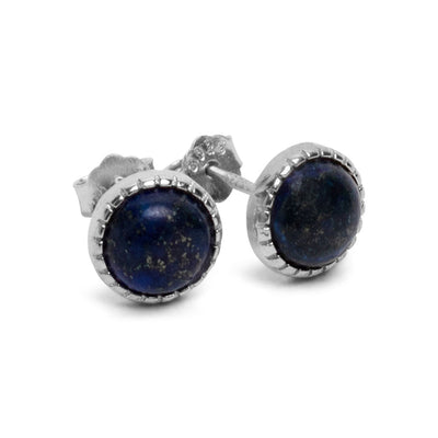 Lapis Lazuli Oorknopjes - Oorstekers - 925 Sterling Zilver - Edelsteen Oorbellen