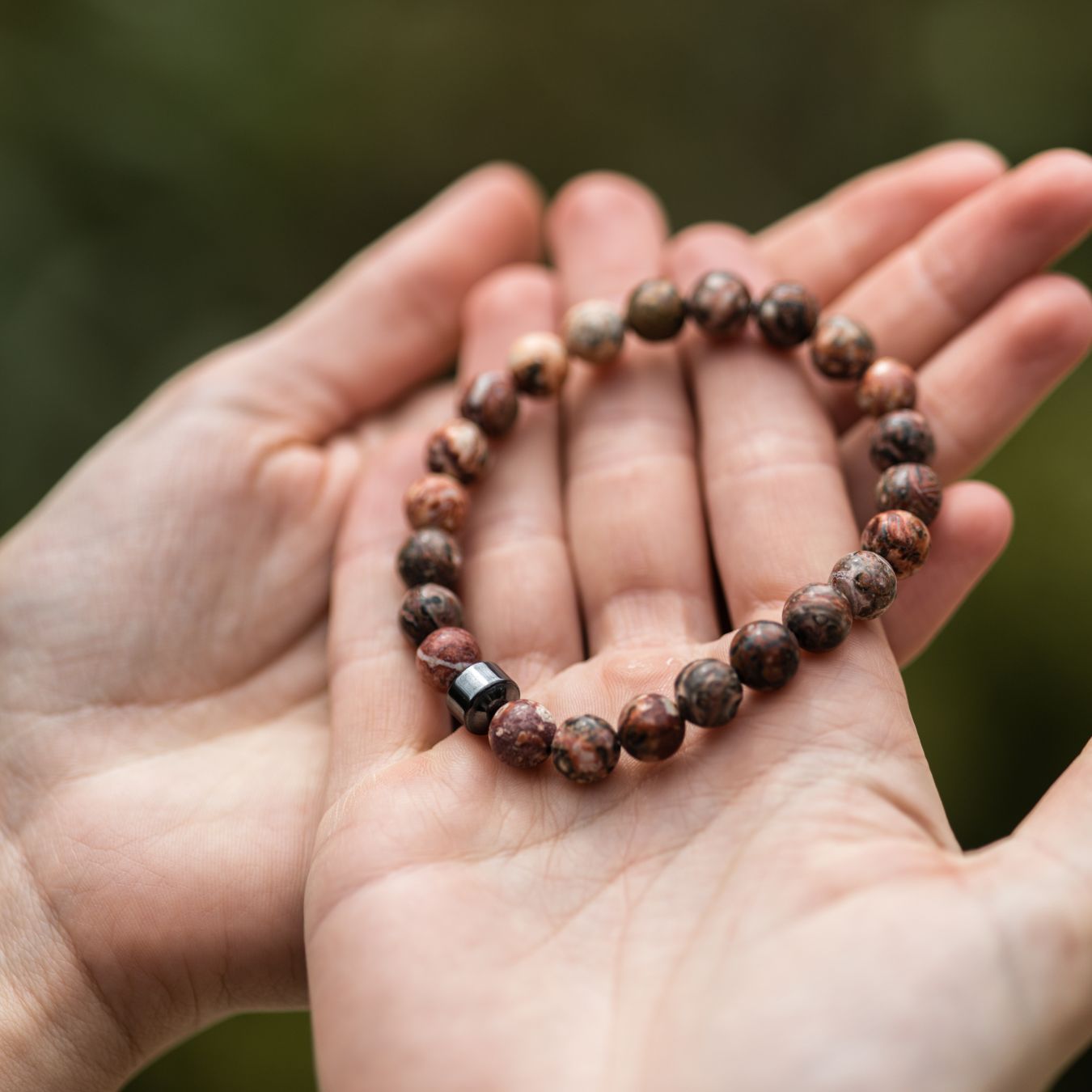 Balans Armband - Jaspis Spotted Rood - Weerbaarheid