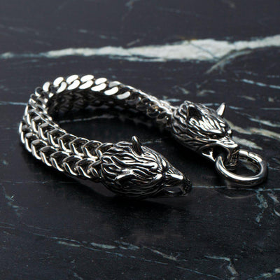 Armband Draak - Gevlochten Armband Ringsluiting - RVS - Macht & Bescherming-Draken armband-19cm-Zentana