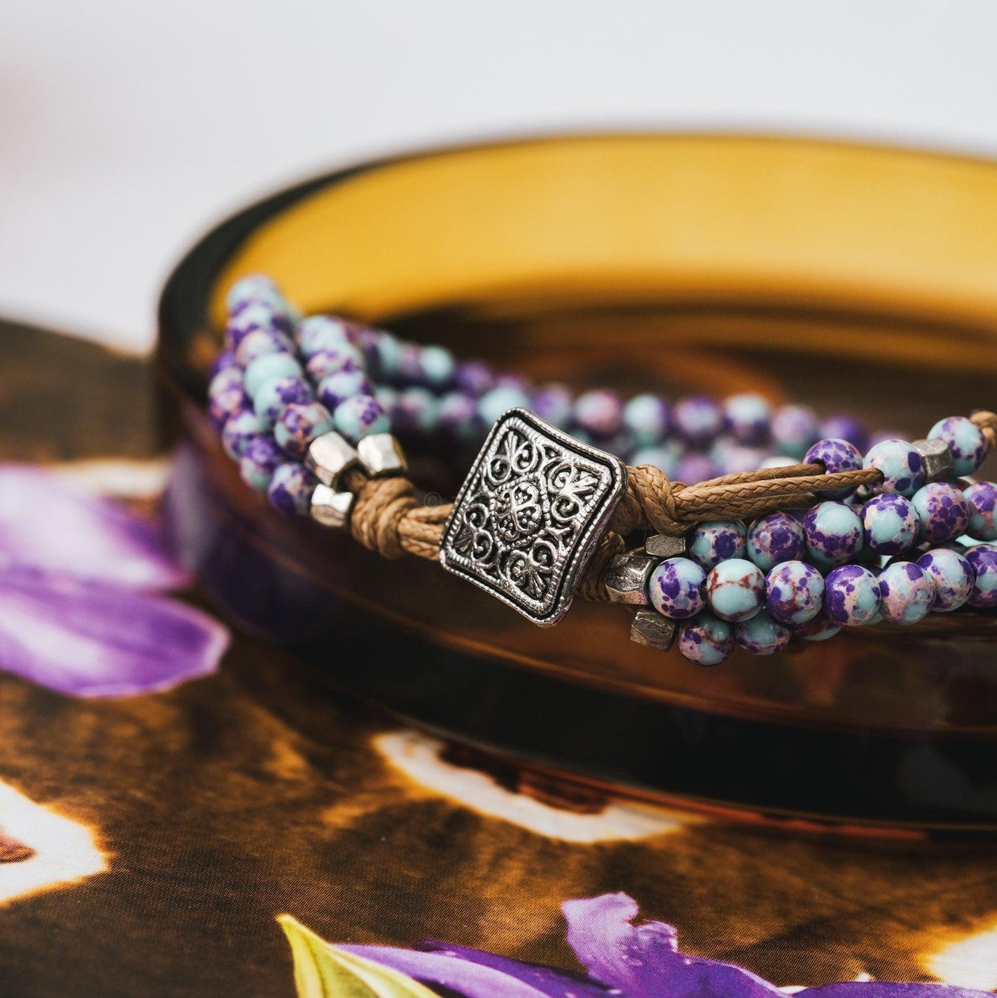 Armband Imperial Jaspis - Edelsteen Armband Mandala Sluiting - Positiviteit-Edelsteen armband jaspis-Zentana