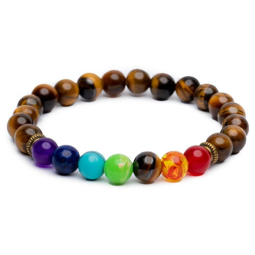 Badu Chakra Armband - Tijgeroog - Bescherming