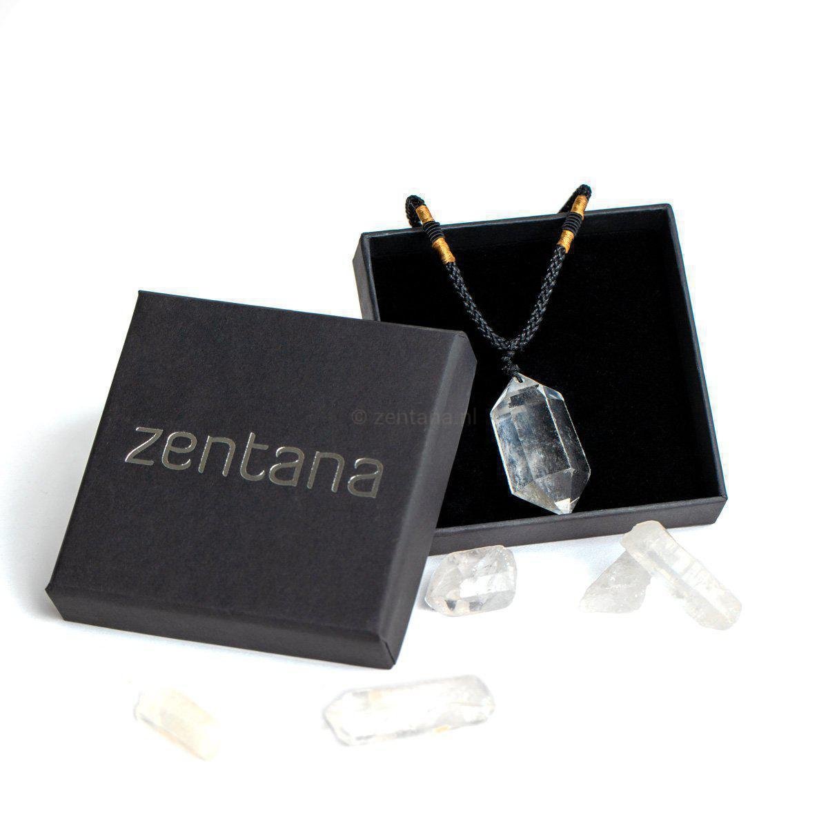 Bergkristal Ketting - Kristalpunt - Grof Geslepen - Ontspanning--Zentana