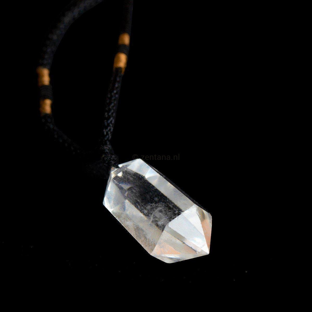 Bergkristal Ketting - Kristalpunt - Grof Geslepen - Ontspanning--Zentana