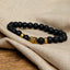 Boeddha Armband - Lavasteen Goudkleurig - Doorzetten-Boeddha armband-Zentana
