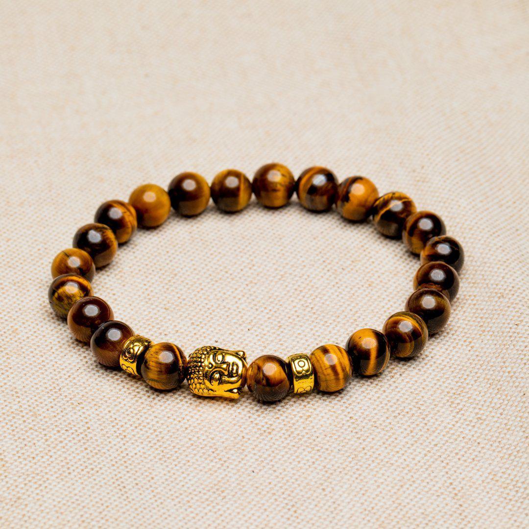 TAMASHII Tibetan bracelet tiger eye brown BHS900-214, One size, brown, One Size, Wood Stone, tiger's eye TAMASHII Tibetan bracelet tiger eye brown BHS900-214, One size, brown, One Size, Wood Stone, tiger's eye