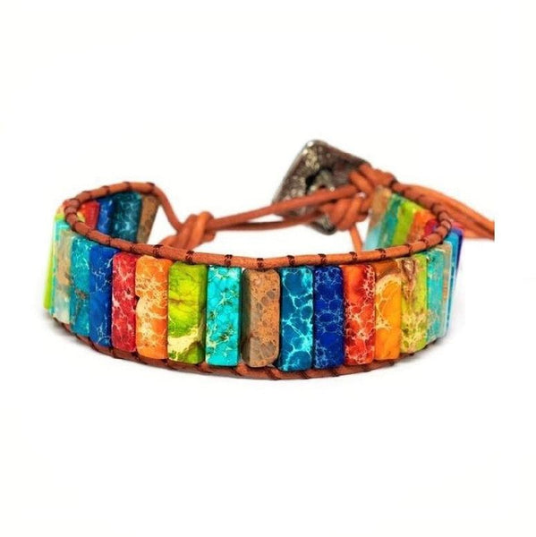 Stoffen armband met schakel in diverse kleuren