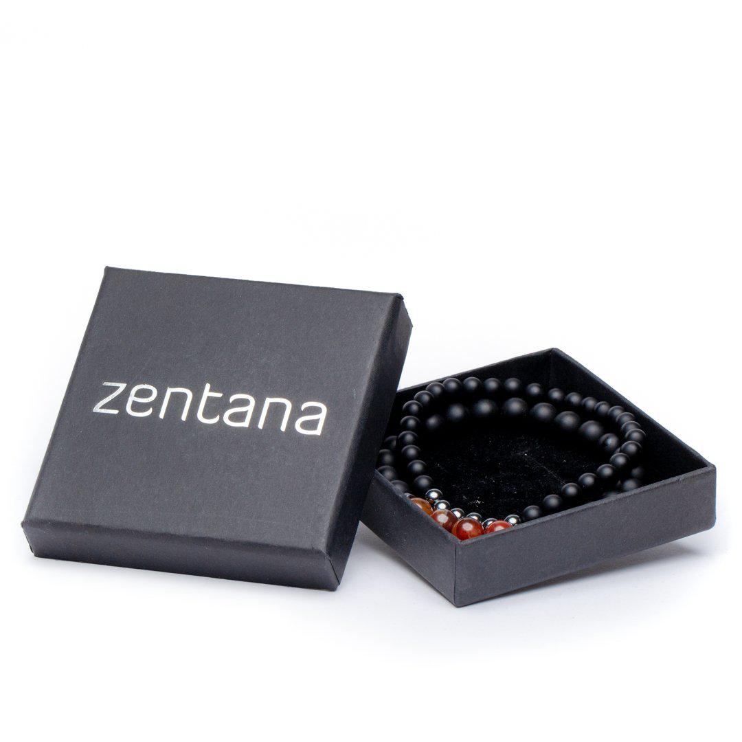 Set van 2 - Balans Armbanden - Agaat & Hematiet - Doelgerichtheid-Balans armband-S 175mm-Zentana
