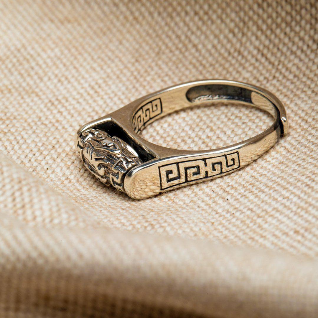 Tibetaanse Ring - 925 sterling zilver - Gebedswiel - Verstelbare Geluksring-Ring gebedswiel-Zentana
