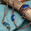 Wikkelarmband - Lapis Lazuli & Sodaliet - Grof Geslepen - Optimisme-Wikkelarmband lapis lazuli-Zentana
