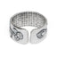 Zilveren Antique Plated Lotus Ring - Puur 999 Sterling Zilver - Verstelbaar-Lotus Ring-Zentana